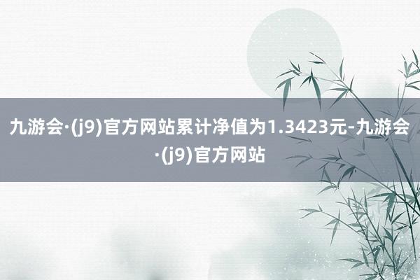 九游会·(j9)官方网站累计净值为1.3423元-九游会·(j9)官方网站