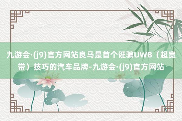 九游会·(j9)官方网站良马是首个诳骗UWB（超宽带）技巧的汽车品牌-九游会·(j9)官方网站